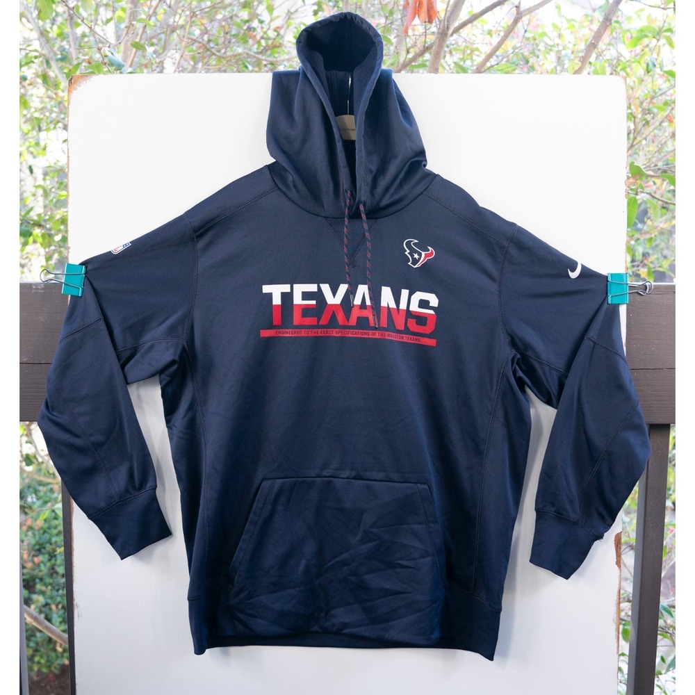 Houston Texans Nike NFL On Field Apparel Therma-Fit Hoodie Sweatshirt Men's XL